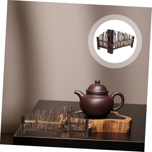 Wakauto Sushi Fence Decor - Natural Bamboo Mini Fence for Food Photography, Japanese Plates, Charcuterie Boards, Sashimi & Appetizer Displays | Tea Ceremony & Tabletop Decoration Props