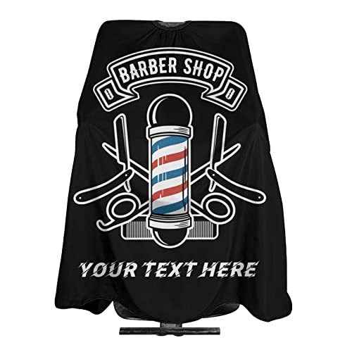 Custom Waterproof Barber Cape Personalized Text Barber Shop Salon Cape for Men Customized Hair Cutting Cape - color: Barber-3