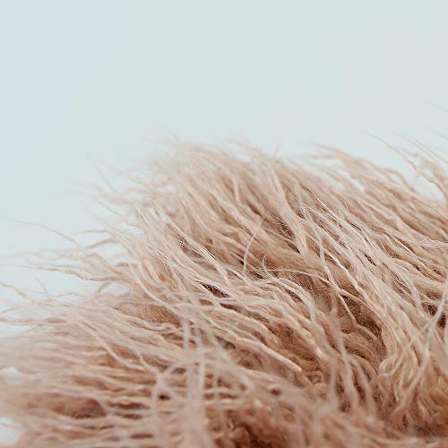 Newborn Photo Props Faux Fur Soft 29.5x19.7 inch Baby Boy Girl Photo Blanket Studio Backdrop Photo Mat Pink - color: 29.5x19.7 Inch Pink