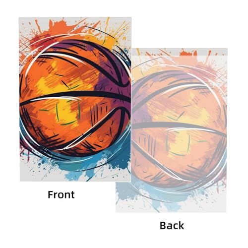 Basketball Colorful Sketch Enjoyment Backdrop Background for Photography 5x7ft Photobooth Professional Photo Backdrop Curtains Video Photography Studio Photo Backgrounds Banner BoothScreen Parties - color: Basketball Colorful Sketch Enjoyment