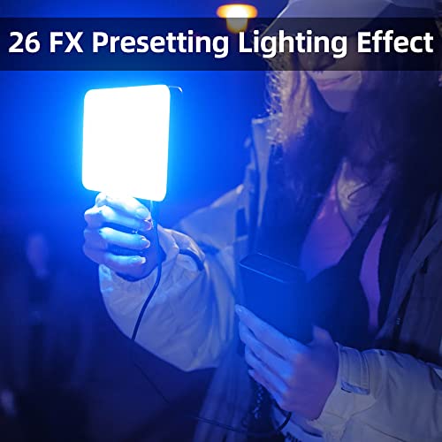VILTROX RGB Led Panel Light, Smartphone Control Full Color On Camera LED Photography Light, 2600K-6800K Dimmable LED Video Light, with NP-F550 Battery (Sprite 15C) - size: 15W RGB & Bluetooth