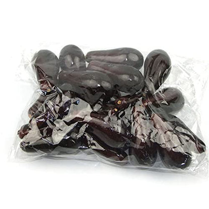 20Pcs Mini Fake Lemon Strawberry Oranges Fruit,Plastic Foam Vegetables Fruit as Home Party Ornament Craft Photography Props Gift 3-6CM(Eggplant) - size: Eggplant