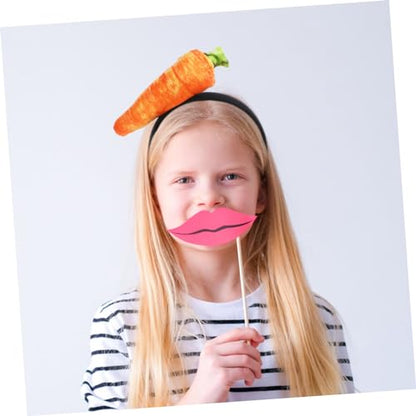 SHOWERORO Easter Carrot Headband for Women Cute Costume Accessory Vegetable Design for Parties Photo Shoots and Cosplay Events Comfortable Hair Hoop for Festive Celebrations
