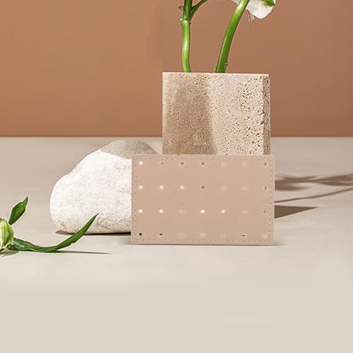 BESPORTBLE 6PCS Earring Organizer Boards: Portable Multi Hole Fabric Pegboard Display Stand Ear Studs Display Holder Earring Showcase Board for Travel Home