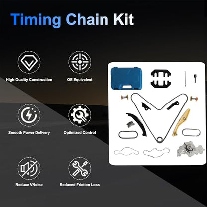 3.5 Timing Chain Kit with Water Pump with Camshaft Holding Tool Kit Fit For Ford Edge Explorer Flex Taurus Mustang 3.5L 3.7L V6 2011-2019 Replace BL3Z-6268-A 303-1248