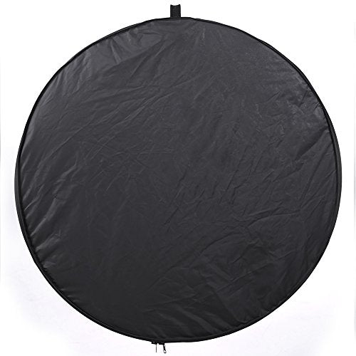 43"/110cm 5-in-1 Light Reflector for Photography Collapsible Multi-Disc Round with Bag - Translucent, Gold, Silver, Black and White for Studio Photography Lighting and Outdoor Lighting - size: 43inch 5in1