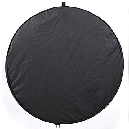 43"/110cm 5-in-1 Light Reflector for Photography Collapsible Multi-Disc Round with Bag - Translucent, Gold, Silver, Black and White for Studio Photography Lighting and Outdoor Lighting - size: 43inch 5in1