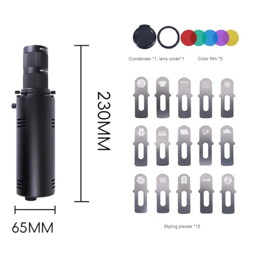 S20 Lighting Shape Colorful Shooting Professional GOBO Proiector Light Photo Studio Accessories snoot