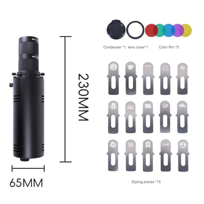 S20 Lighting Shape Colorful Shooting Professional GOBO Proiector Light Photo Studio Accessories snoot