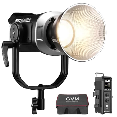 GVM SD600D 600W Led Video Light, Bi-Color Led Studio Light Photography Lighting with APP/DMX Control, 2700K to 6800K 128000lux/1m Continuous Lighting for Studio, Video Shooting, Broadcasting - size: 600W01
