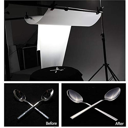 Diffusion Film Filter Sheet 6 Packs Kit 15.7x19.6inches/ 40x50cm Lighting Gel Diffuser Roll Photography Video for Led Flash Strobe Light