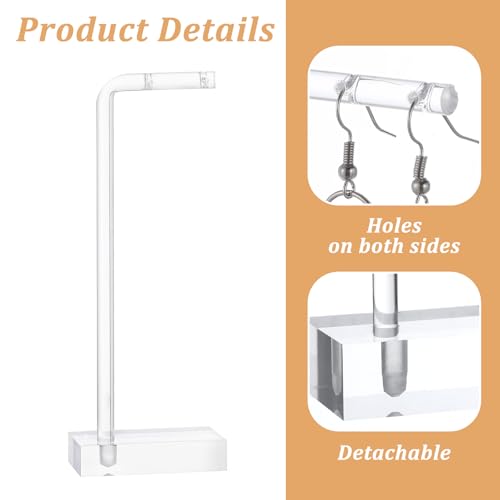 3Pcs Earring Display for Vendors Show, Acrylic Earring Holder Hanger for Women, Earrings Display Stand for selling Photo, Home, Gift Shops