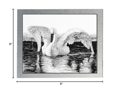 AlumaComp Aluminum Archival Painting & Mounting Panel, 8x8", Double-Sided, 100% Archival, Acid-Free, 4mm Thick, for All Media - Ideal for Professional Photographers, Fine Artists, Graphic Artists - size: 8x8"