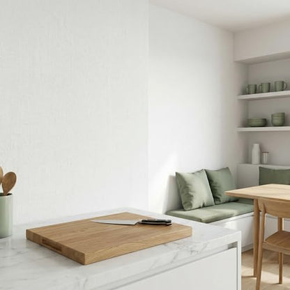 WADILE Grasscloth Peel and Stick Wallpaper 15.7in x 196.8in, Textured Contact Paper for Cabinets, Faux Linen Wall Paper Pull and Stick, Fabric Vinyl Wallpaper Self Adhesive White - color: White, size: 15.7" x 196.8"