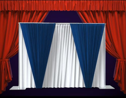 Adjustable Backdrop Stand Pipe Kit Heavy Duty Portable Quick Set Up for Wedding&Party&Event&Photography&Show&Display (10FT x 10 FT Double Crossbar, No Drape) ，But Not for Flower Walls/TVs/Heavy Items - size: 10FT x 10FT & Double Crossbar & No Drape