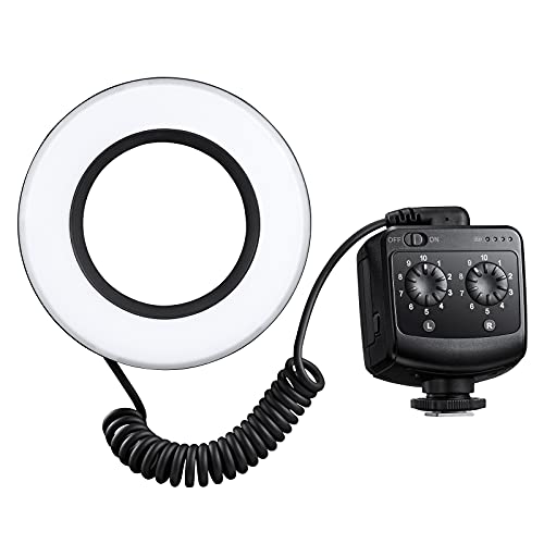Godox Ring 72 Macro LED Ring Light with 8 Lens Adapter Rings for Canon Nikon Pentax Olympus DSLR Cameras
