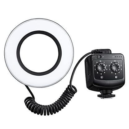 Godox Ring 72 Macro LED Ring Light with 8 Lens Adapter Rings for Canon Nikon Pentax Olympus DSLR Cameras