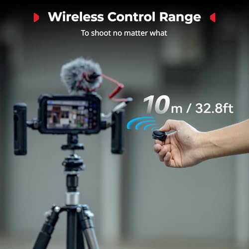 SmallRig Phone Video Cage Dual Handheld Kit for iPhone 17 Pro, Phone Rig with Wireless Quick Release Side Handle, 17mm T-Mount & Lens Backplate for Video Recording/YouTube/Live Streaming/Vlog - 5540 - style: Dual Handheld Kit