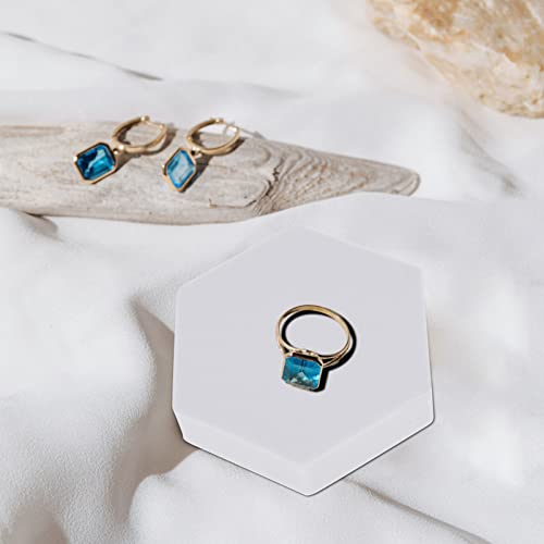 PRETYZOOM Geometric Cube Photo Props Set 4 Pieces Foam Photography Background Props for Jewelry Cosmetics Small Product Display 1.96In Cubes