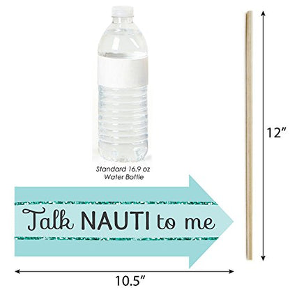 Big Dot of Happiness Funny Trading The Tail for A Veil - Mermaid Bachelorette Party or Bridal Shower Photo Booth Props Kit - 10 Piece - color: Mermaid