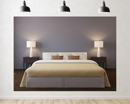 Trykid 10x8ft Neutral Tone Bedroom Bed Backdrop Cozy Home Interior Scene Photography Background Relaxation Gathering Party Decoration Tapestry Photo Booth Prop Fabric - size: 10x8ft