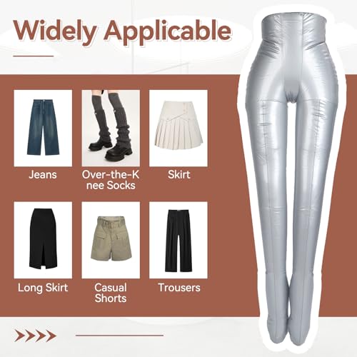 Clothing Display Model, Mannequin Body Inflatable Female Half Body Legs Mannequins Model Women Pants Form Display Model Female Pants PVC Material Trousers Lower Body Inflatable Mannequin Display Prop