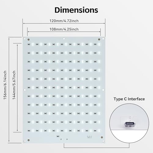 CMYK Lithophane LED Backlight Board Kit Compatible with Bambulab A1/A1 mini Combo/P1P/P1S/X1C/X1E AMS 3D Printer for 3D Printed Photo Model Light Board - color: 1 PCS CMYK Lithophane LED