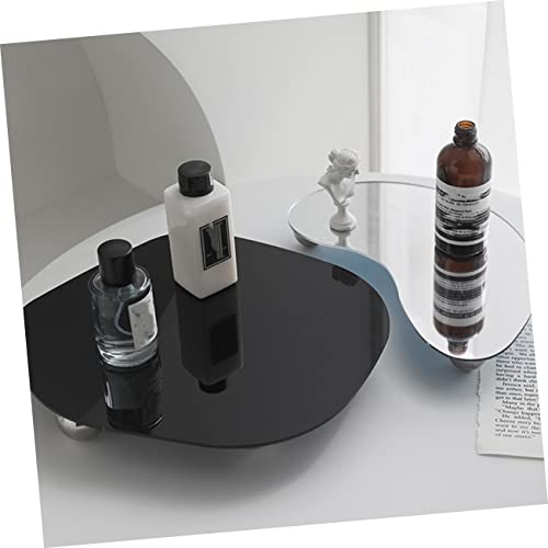 Ciieeo 1Pc Acrylic Display Tray for Home Decor and Aromatherapy Unique Photography Prop and Sundries Storage Container Material Irregular Shape for Jewelry and Cosmetics Organization