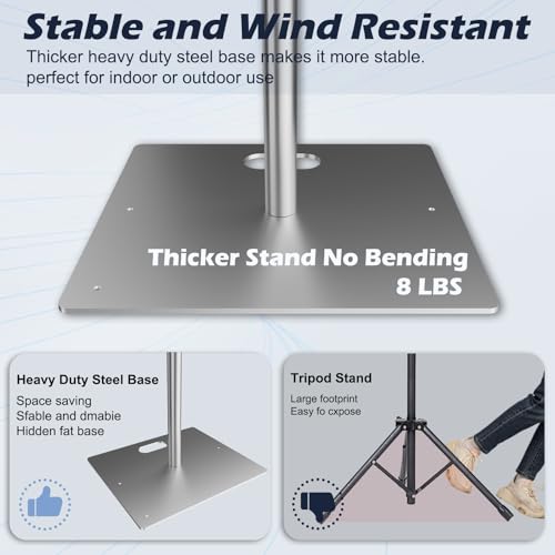 TOCRETOARE Heavy Duty Backdrop Stand, 10x10ft Pipe and Drape Backdrop Stand Kit with Adjustable Telescopic Poles Frame and Metal Base, Background Holder for Parties Wedding Birthday Photography Capacity of up to 22 lbs - size: 10x10FT-without Upgrade Clip