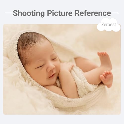 Zeroest Newborn Photo Prop Stretch Knit Wrap for Baby Photography Newborn Photoshoot Outfits Boys Girls Posing Blanket (Beige) - color: Beige