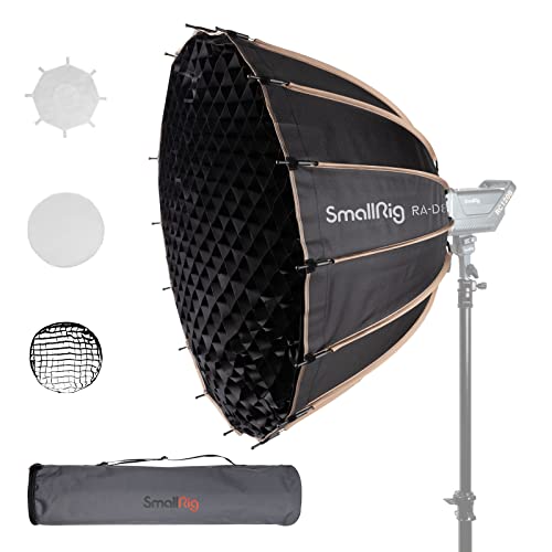 SMALLRIG Parabolic Softbox Quick Release, Parabolic Softbox, Compatible with SmallRig RC 120D/RC 120B/RC 220D/RC220B and Other Bowens Mount Light (33.5inch/85cm) - size: 85 cm - Deep