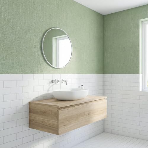 WADILE Grasscloth Peel and Stick Wallpaper 15.7in x 78.7in, Textured Contact Paper for Cabinets, Faux Linen Wall Paper Pull and Stick, Fabric Vinyl Wallpaper Self Adhesive Light Green - color: Light Green, size: 15.7" x 78.7"