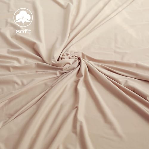 Orraphtstu Newborn Photography Wraps Baby Posing Props Stretch Fabric for Professional Photoshoot (Backdrop with Wrap, Beige)