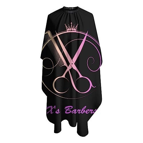 Custom Barber Cape, Personalized Haircut Salon Cape for Men - color: Barber-salon 2