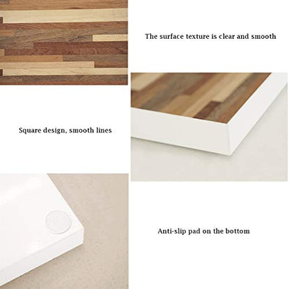 Tray Creative Minimalist Style Storage Tray Food and Beverage Tray Photo Props Tray Handmade Wood Grain Stitching Tray Storage Tray