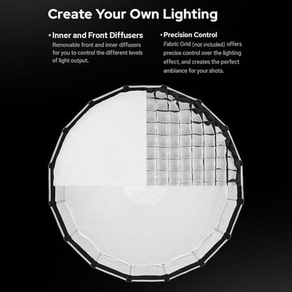 Godox S65T 65cm/25.6in Quick Release Umbrella Softbox Professional Foldable Softbox with Standard Bowen Mount & Diffusers for Photography Studio - size: 25.6 inch Softbox