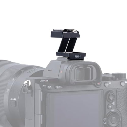 ZENIKO FM01 Single-Contact Folding Hot Shoe Riser,HotShoe Extender Mount Adapter Compatible with ZENIKO F04 F08 ,Godox IM20 IM30 Mini Flash(Note: NO TTL NO HSS)