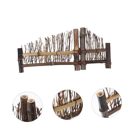 Garneck 2pcs Japanese Decoration Fence Sashimi Serving Plate and Sushi Tray for Elegant Food Presentation and Photography Miniature Rustic Decor for Table Settings and Appetizers
