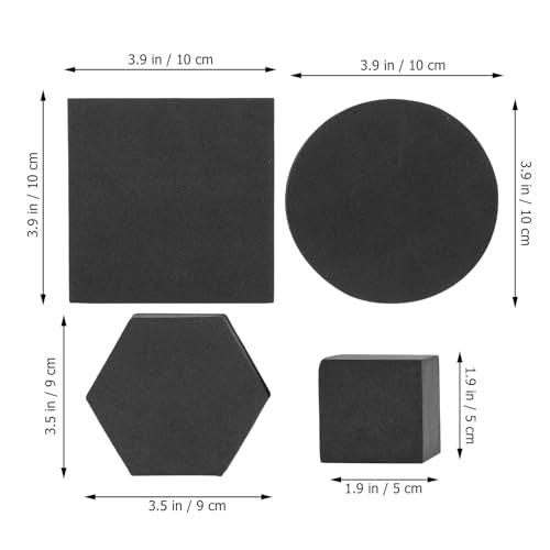 PRETYZOOM Geometric Cube Photo Props Set 1.96 Inch Foam Blocks for Jewelry Cosmetics Product Photography Display and Event Decoration