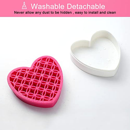 Silicone Makeup Brush Holder, Cosmetic Organizer, Pen Holder for Desk, Pencil Case, Sewing Tool, Beauty Tool, Brushes, Scissors, Toothbrush Holders (Pink) - color: Pink