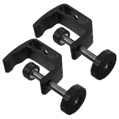 Vaguelly 2pcs Heavy Duty Aluminum C-clamps Table Mounting Clamp for Desk, Universal Workholding Device Suitable for Woodworking, Photography, and Workbench Use