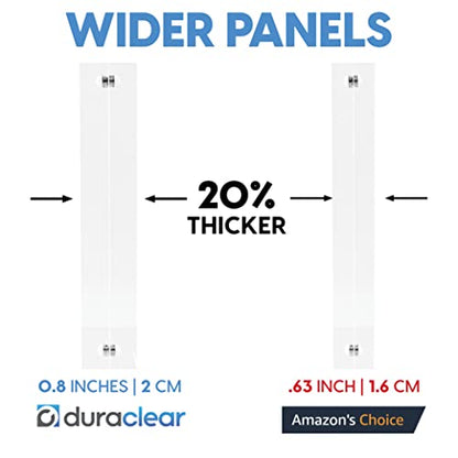Mammoth DuraClear 4x6 Acrylic Picture Frame - Frameless & Thick Design - Ideal for Photos, Photo Cubes & Glass Picture Displays (5 Pack) - size: 4x6 Frame (5 Pack)