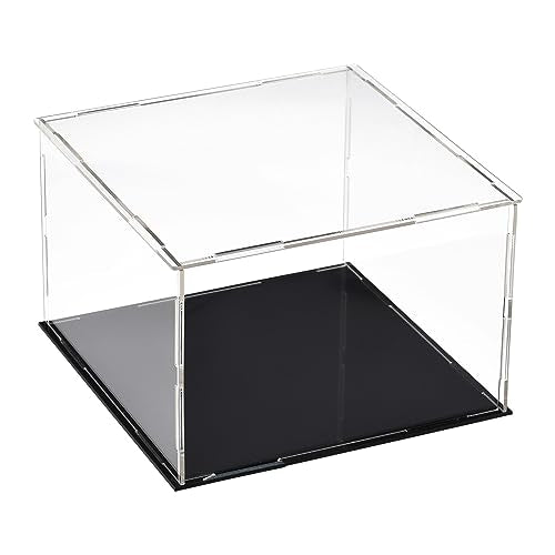 uxcell Acrylic Clear Display Case Box Dustproof Protection Showcase Cube Collectibles Show Box 7.9x7.9x5.9inch - size: 7.9x7.9x5.9 inch