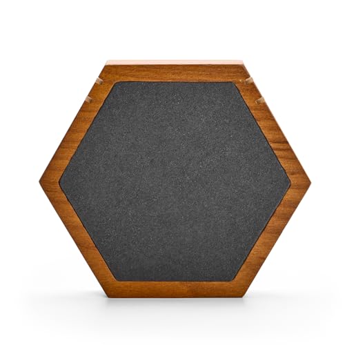 Solid Wood Hexagon Necklace Holder Stand Retail Hanging Jewelry Necklace Stand Display for Vendors(Grey) - color: Grey