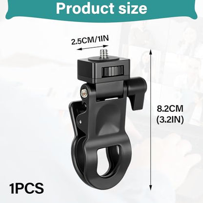 Selfie Phone Light Clip – Portable Clip-On Light for Phone, Camera, Laptop, Webcam, Tripod with 1/4" Thread Mount, Compatible for Zoom or Video Call