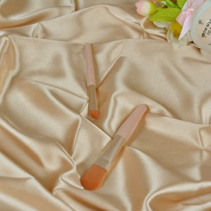 YOOCHEESE Photography Backdrop Product Photoshoot: Imitation Satin Nude Small Background Cloth - Silk Fabric Flat Lay Photo Shoot Props for Cosmetics Jewelry (75X100cm/2.5X3.3ft, Champagne) - color: Champagne