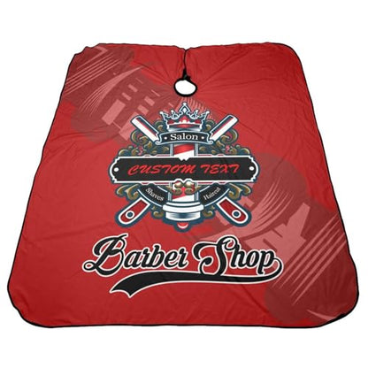 Custom Barber Cape, Personalized Haircut Salon Cape for Men - color: Barber-salon 3