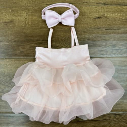 Newborn Photography Outfits Girl Baby Photo Tutu Dress Newborn Photoshoot Romper Baby Picture Lace Outfit - color: Pink