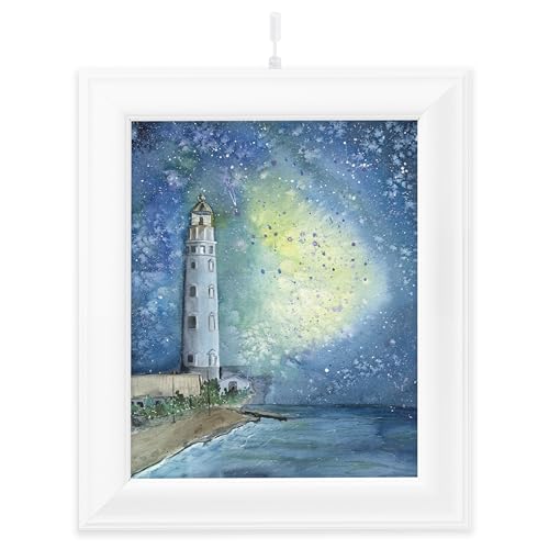 Situ Lighting: Cordless and Rechargeable LED Art and Picture Light - Rechargeable Micro Series - 3000K - USA Made - color: White, size: Standard 11" (Artwork up to 24"W x 30"T)