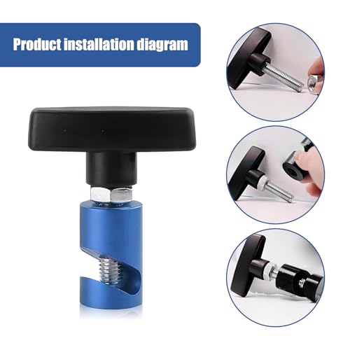 UGSHY 1 PC M12 x 1.25 Car Modification Hood Prop Accessories, Metal Anti-Pinch Vehicle Hood Prop Tool, Universal Automotive Hood Trunk Tailgate Lift Support Holder for Truck SUV Car (Blue) - color: Blue